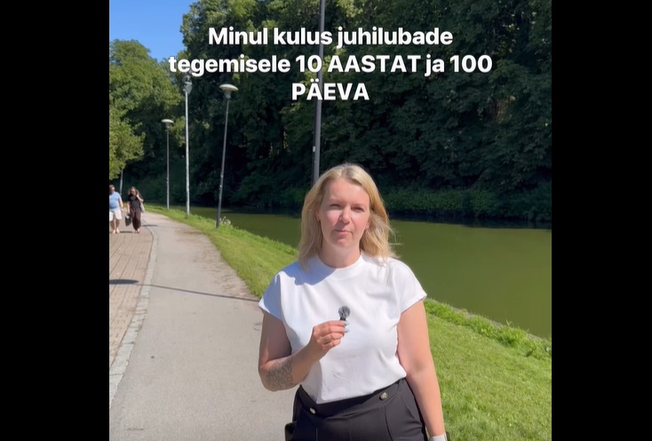 Juhiloa omanik pargis, kirjaga kümme aastat ja sada päeva